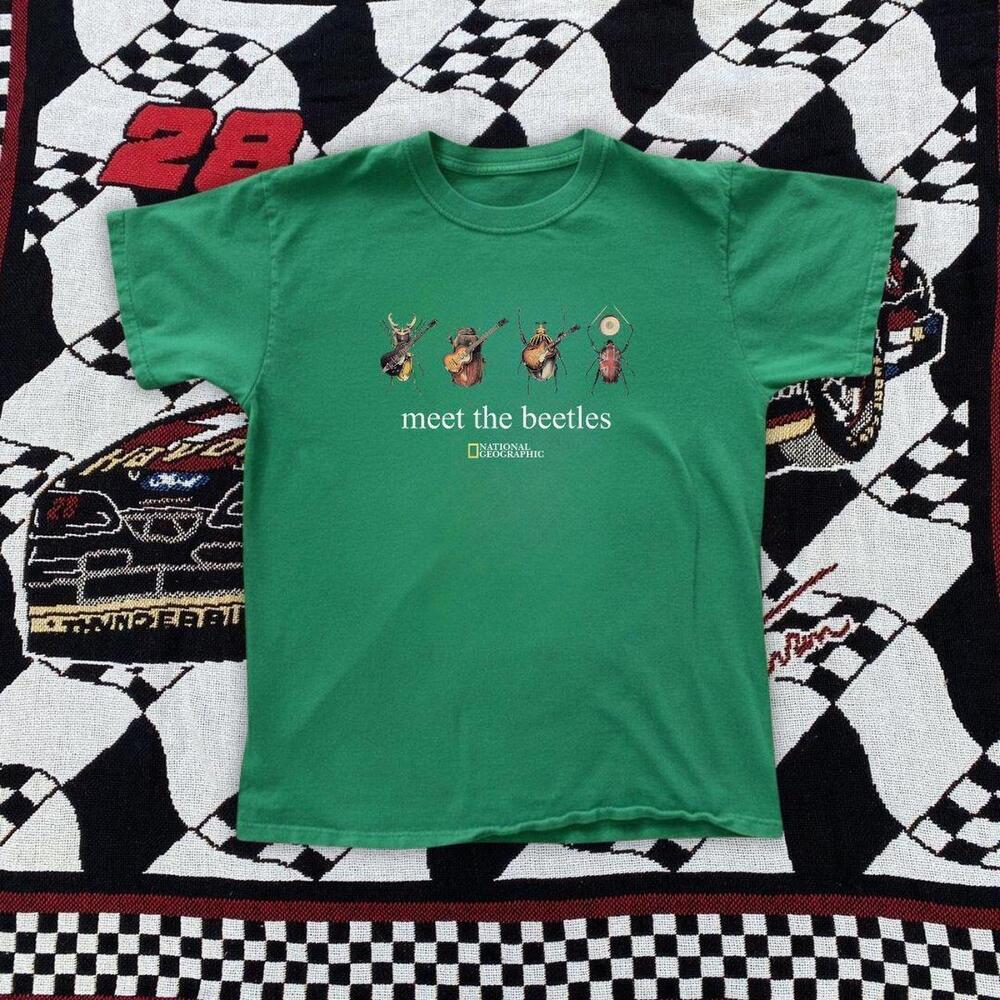 2002 General Motors Green T-Shirt With A Fun  Tee